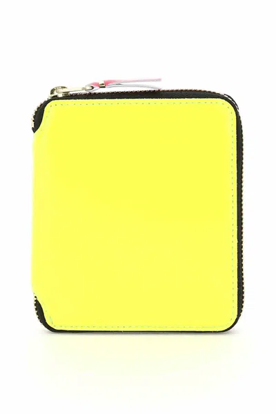 Comme Des Garçons Super Fluo Wallet Portfolio In Multi
