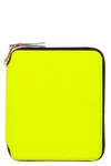 Comme Des Garçons Super Fluo Wallet In Yellow
