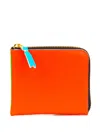 Comme Des Garçons Super Fluo Zip-around Wallet In Orange