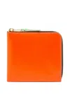Comme Des Garçons Super Fluo Zip-around Wallet In Orange