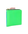 Comme Des Garçons Logo Wallet In Green