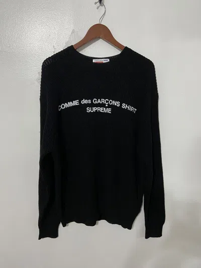 Pre-owned Comme Des Garçons Supreme Comme Des Garcons Sweater In Black