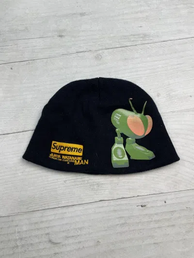 Pre-owned Comme Des Garçons Supreme Junya Watanabe  Man Beanie Hat Cdg In Black