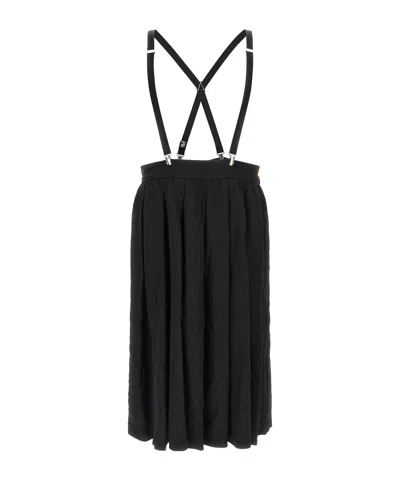 Comme Des Garçons Suspender Dress In Black