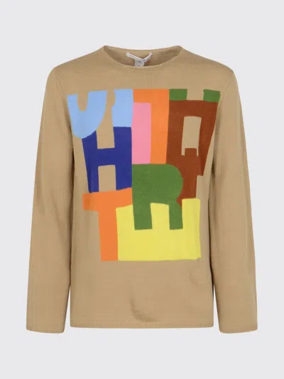 COMME DES GARÇONS SWEATER COMME DES GARCONS MEN COLOR BEIGE,H77218022