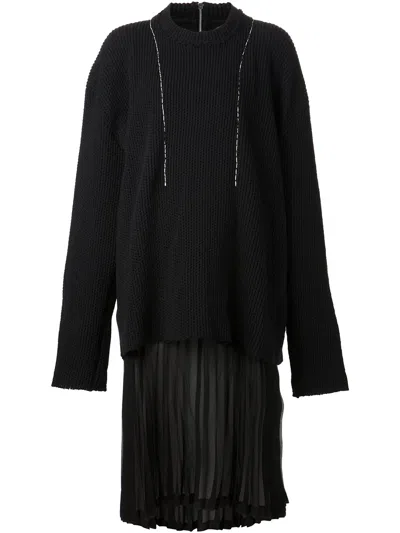 Comme Des Garçons Sweater Dress In Black