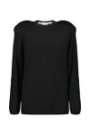 Comme Des Garçons Sweater With Padded Shoulder Clothing In Black