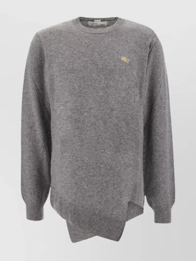 Comme Des Garçons Sweater Wool Asymmetric Hemline In 1