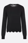 Comme Des Garçons Knitted Crewneck Jumper In Black