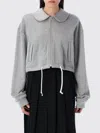 Comme Des Garçons Short Drawstring Hem Zip Fleece Top