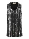 Comme Des Garçons Graphic-printed Vest In Black