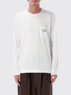 Comme Des Garçons Men White Long Sleeves Logo T-shirt, Xl Luxury T-shirts For Men Darveys In White