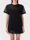 Comme Des Garçons Asymmetric Nylon Mesh T-shirt