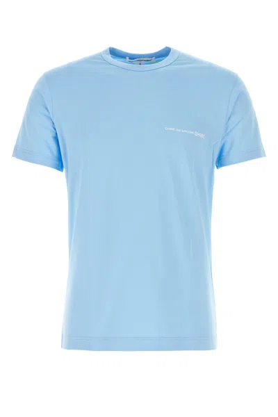 Comme Des Garçons Comme Des Garcons Shirt Logo Print T-shirt In Lightblue