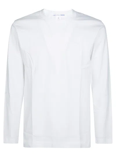 Comme Des Garçons Logo-print Cotton T-shirt In White