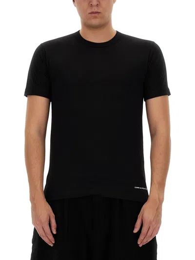 Comme Des Garçons T-shirt With Logo In Black