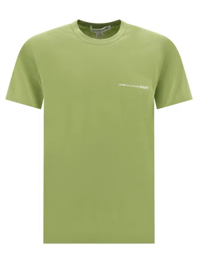 Comme Des Garçons T-shirt With Logo In Green