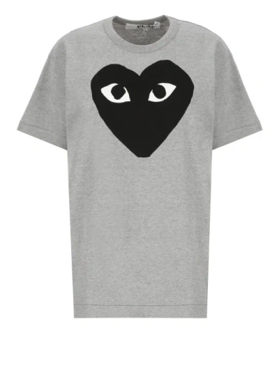 Comme Des Garçons T-shirt With Logo In Grey