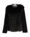 Comme Des Garçons Comme Des Garcons Faux Fux T Shirt In Black