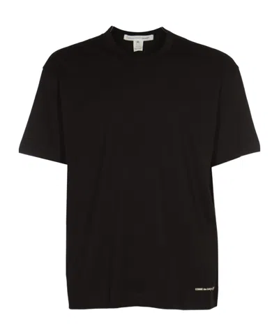 Comme Des Garçons T-shirt With Round Neck And Short Sleeves In Black