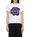 Comme Des Garçons T-shirt With Round Neck And Short Sleeves In White