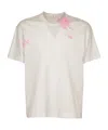 Comme Des Garçons T-shirt With Round Neck And Short Sleeves In White