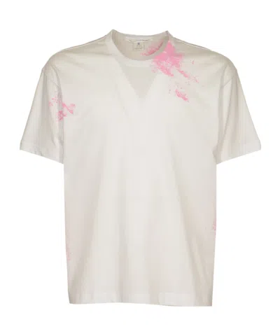 Comme Des Garçons T-shirt With Round Neck And Short Sleeves In White