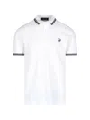 Comme Des Garçons Collared Polo T-shirts Ribbed Cuffs In White