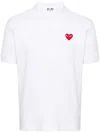 COMME DES GARÇONS COMME DES GARÇONS RED HEART COTTON POLO SHIRT