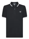 Comme Des Garçons Fred Perry Strong Will Polo Shirt In Green