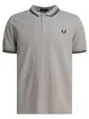 Comme Des Garçons Gray Cotton Polo Shirt With Contrasting Collar In Gray