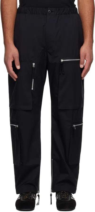 Comme Des Garçons Homme Elasticated Waistband Trousers In Black