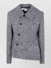 Comme Des Garçons Tailored Double-breasted Cropped Jacket In Gray