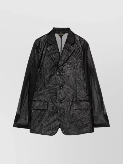 COMME DES GARÇONS TAILORED JACKET SHEER PANELS