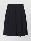 Comme Des Garçons Tailored Shorts With Pockets And Loops In Blue