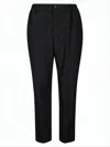 Comme Des Garçons Tailored Straight-leg Pants With Mid-rise Waist In Black