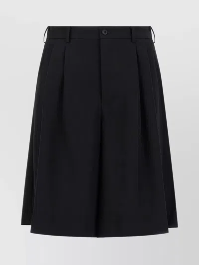 COMME DES GARÇONS TAILORED WOOL BERMUDA SHORTS FEATURING POCKETS