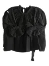 Comme Des Garçons Tao Bow-detail Top In Black
