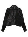 Comme Des Garçons Tao Button-fastening Jacket In Black