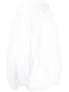 Comme Des Garçons Tao Draped Full Midi Skirt In White