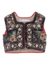 Comme Des Garçons Tao Floral Embroidered Sequin Gilet In Black