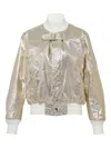 Comme Des Garçons Tao Foiled Jacket In Gold