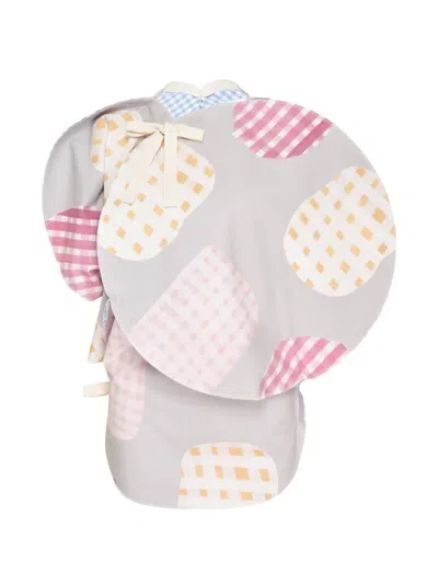 Comme Des Garçons Tao Gingham-print Layered Top In Multi
