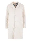 Comme Des Garçons Tao Notched-collar Trench Coat In Neutrals