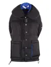 Comme Des Garçons Tao Padded Snap-button Cape In Gray