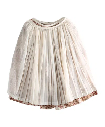 Comme Des Garçons Tao Polka Dot Ruffled Shorts In Neutral