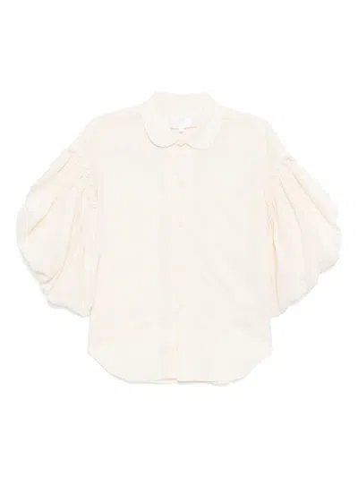 Comme Des Garçons Tao Puff-sleeve Shirt In White