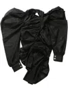 Comme Des Garçons Tao Ruffled Blouse In Black