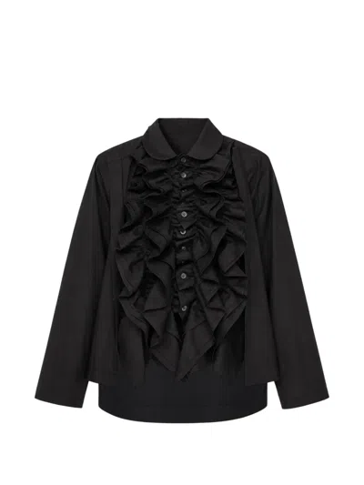 Comme Des Garçons Tao Ruffled Layered Shirt In Multi