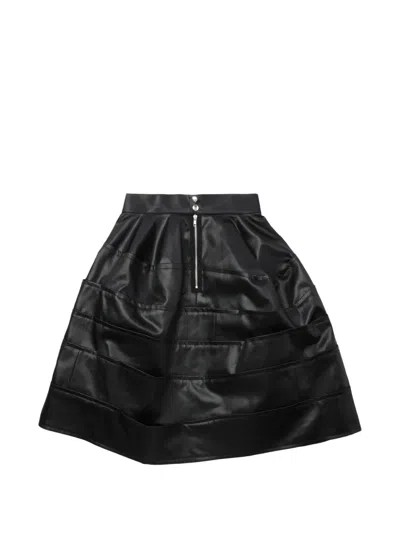 Comme Des Garçons Tao Zip-fastening Midi Skirt In Black